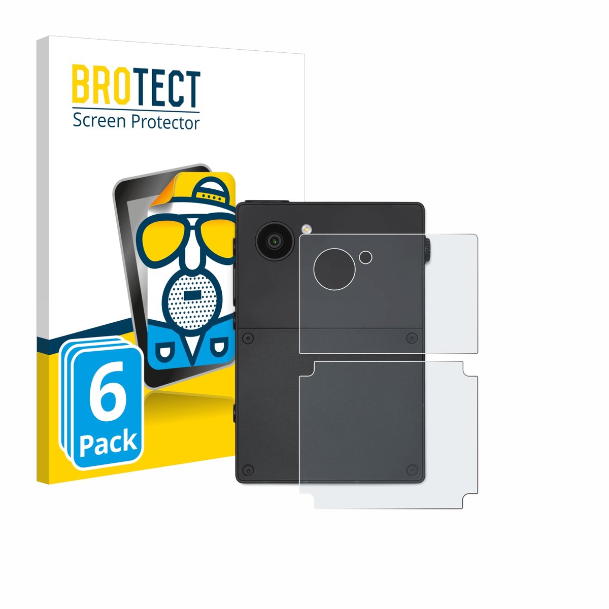 BROTECT - Screenprotector voor Light Phone 3 (Achterkant) - Folie Beschermfolie matte 6 Stuks