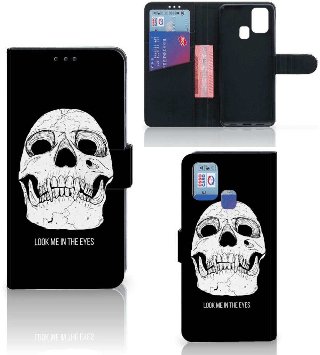 Telefoonhoesje met Naam Samsung Galaxy M31 Skull Eyes