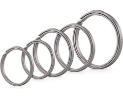 KeyUnity Titanium flat key rings for key carabiner (there are many variants, the number of keychains depends on the main picture)
