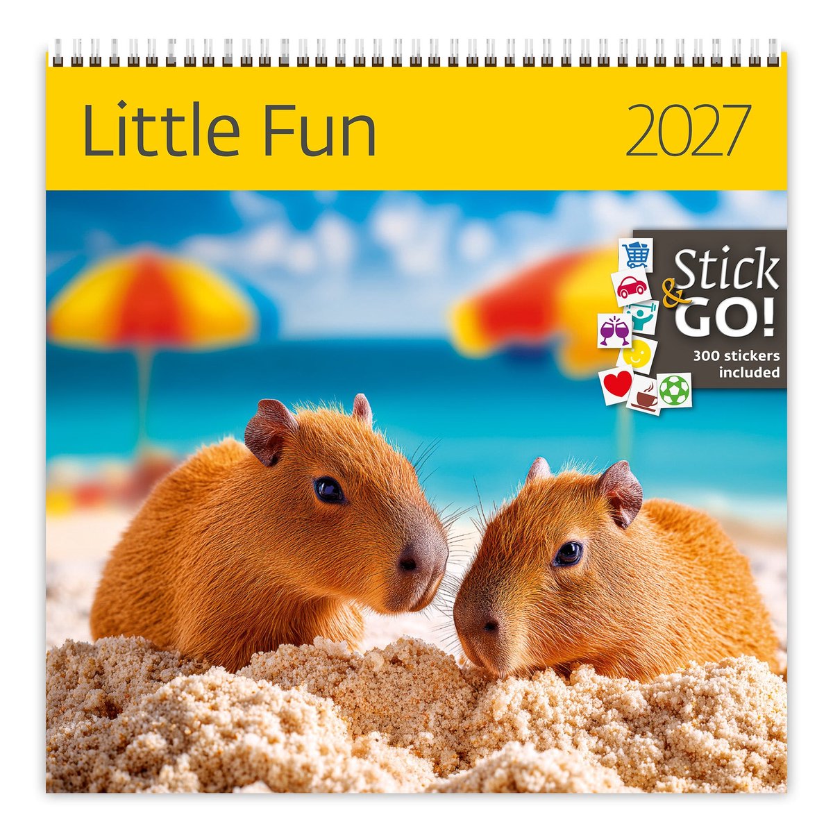 CA04-27 2027 Schrijvende kalender 30 x 30 Little Fun