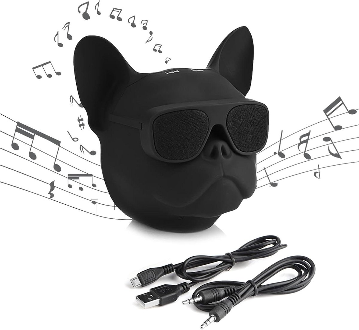 Mini Bluetooth Luidspreker - Draagbare Hond Speaker - Muziek Luisteren - Waterdicht Ontwerp - 32GB Geheugen - Zwart