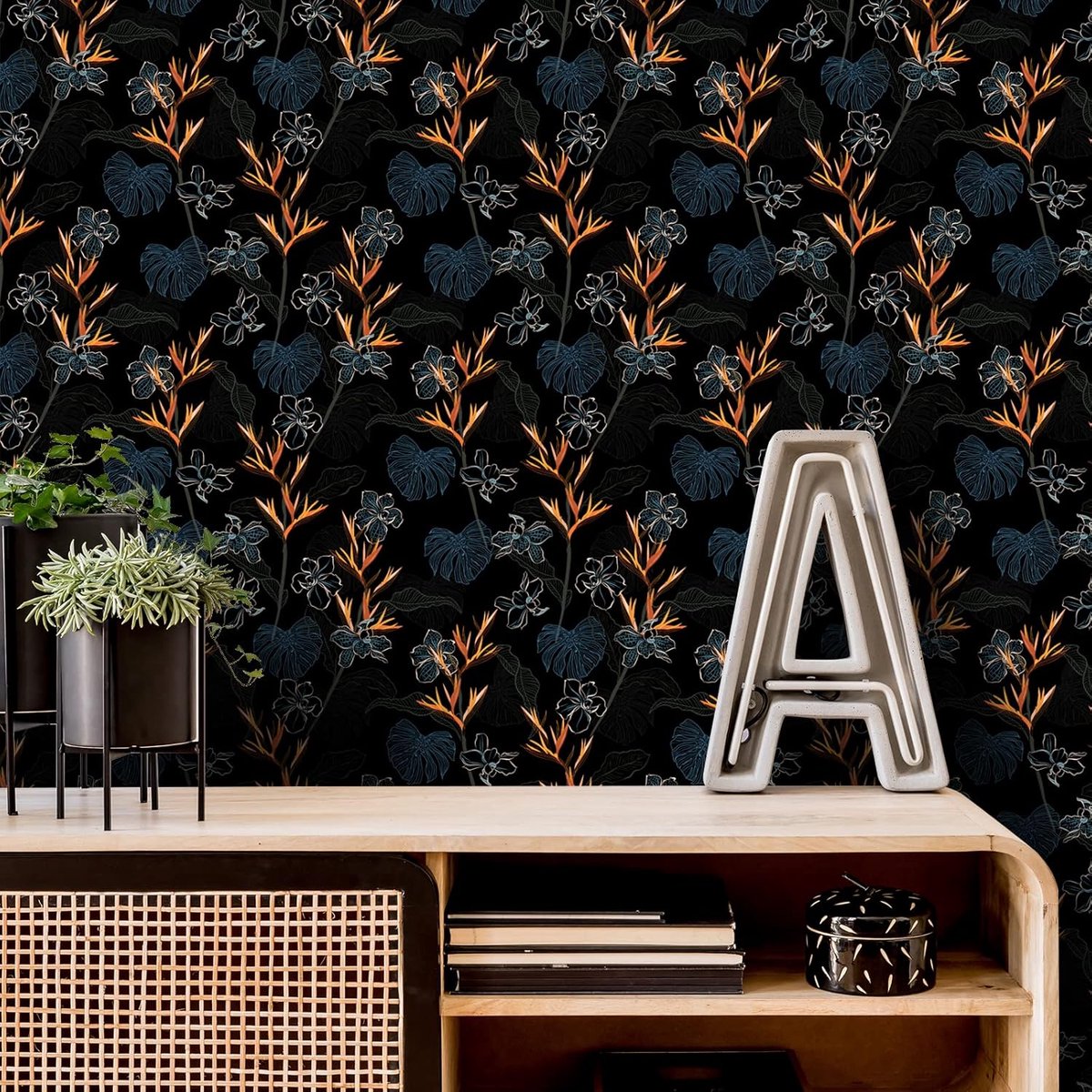 CE - Fotobehang - 61x300cm - Bloemenmotief - Zelfklevend