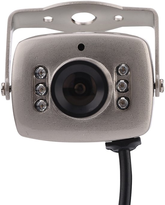Oneay Mini camera, mini 6LED bedrade CMOS CCTV bewakingscamera met nachtzicht, digitale camera PAL/NTSC (PAL-systeem) van Merkloos — afbeelding 2
