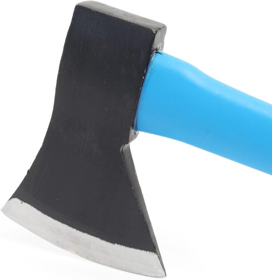 Splijtbijl 1000g - Houthakker bijl - Hout kloven - Carbon staal blad - 45 cm steel - Blauw zwart — afbeelding 3