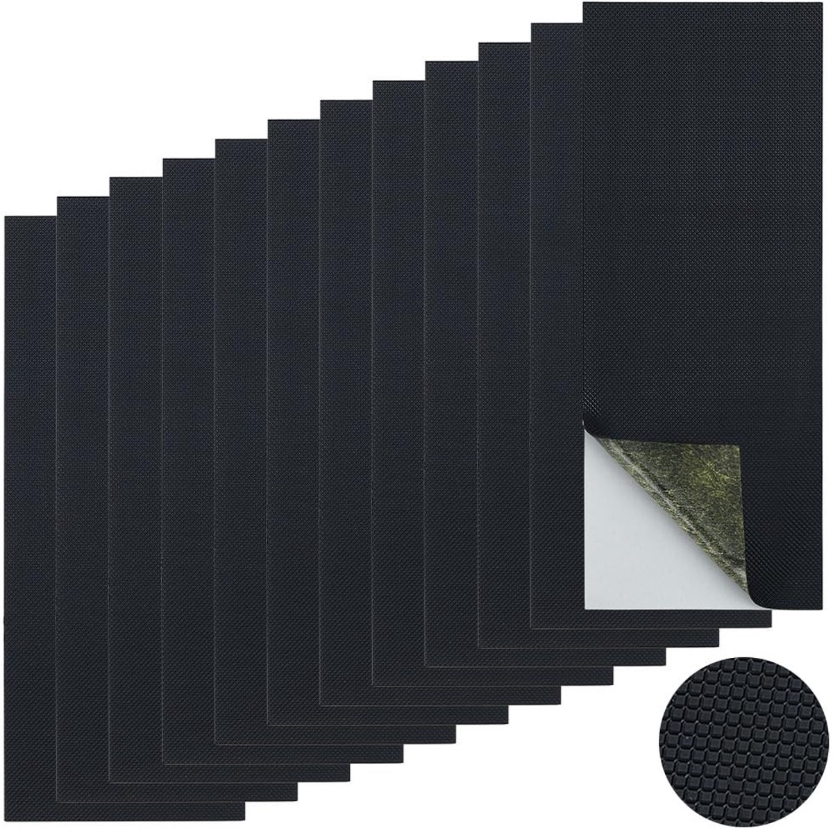 Dailygoods- Plakband 12 Stuks - Snijbaar Rubber - Antislip - Schokdemping - Geluidsreductie - Voor Diverse Oppervlakken - Antislipband