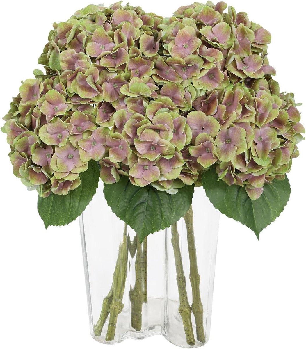 Kunstmatige Hortensia Bloemen - Nep Hortensia Boeket - Huisdecoratie - Zijden Bloem Hoofd 