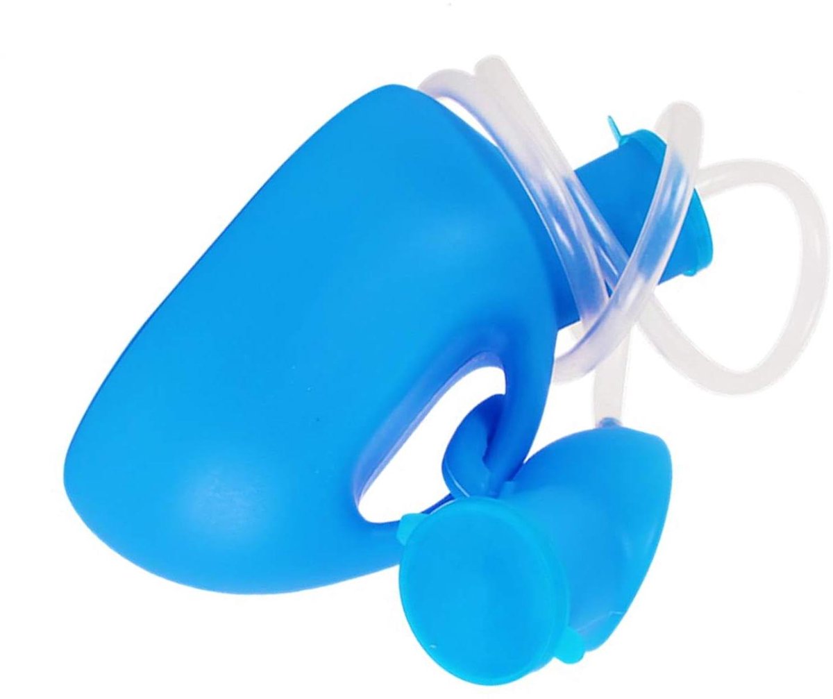 Urinal Fles - Urine Opvang - Thuisgebruik Zorg - Grote Capaciteit - 2000ml - Blauw