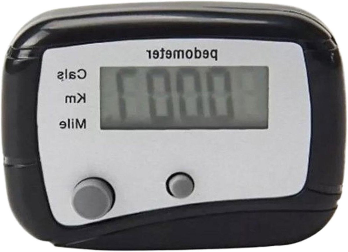 Stappenteller Pedometer - Wandelcomputer Fitness Tracker - Dagelijkse Beweging Volgen - Eenvoudige Bediening Met Eén Knop