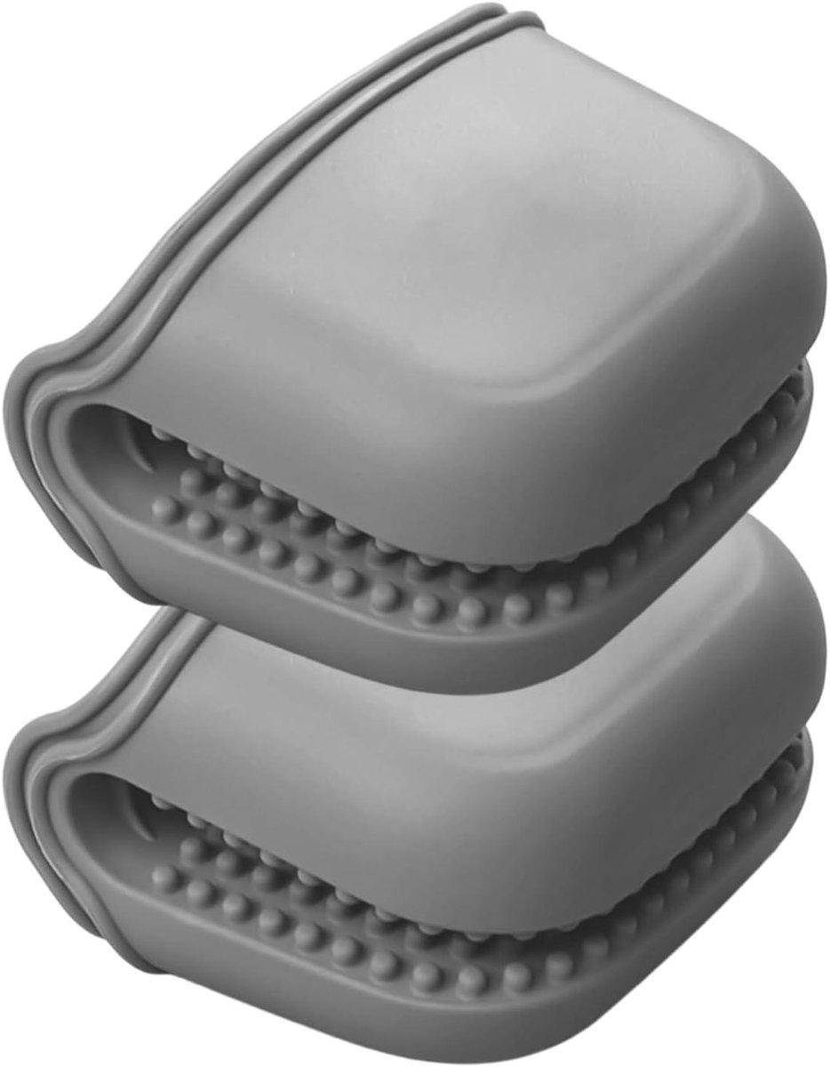 Siliconen ovenwanten - Keukenhandschoenen Hittebestendig - Veilig Koken - Antislip Textuur - 1 paar - Grijs