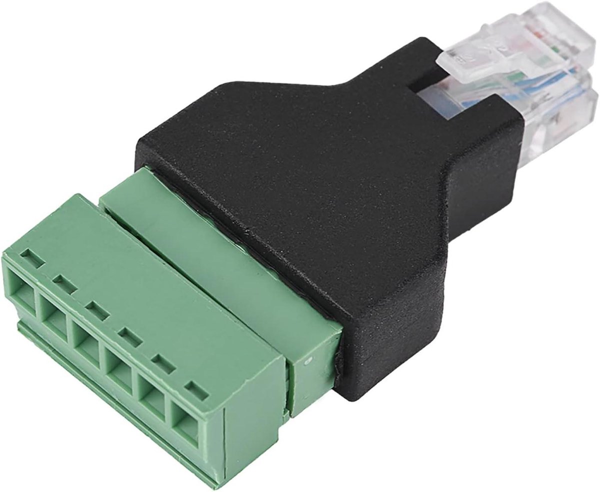 Ethernet Adapter - RJ12 Connector - Signaal Omzetten - Brandwerend Plastic - 5 x 3 x 1 cm - Zwart
