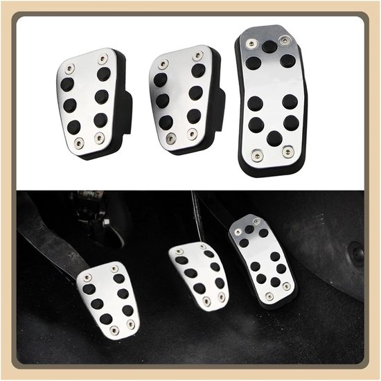 Autopedaal Auto Pedaal Cover Gaspedaal Gas Pedalen Pads Aluminium Rubber Voor Ford Voor Fiesta MK7 2009-2015 Voor Ecosport 2012-2017(MT without Rest) van Ford — afbeelding 3