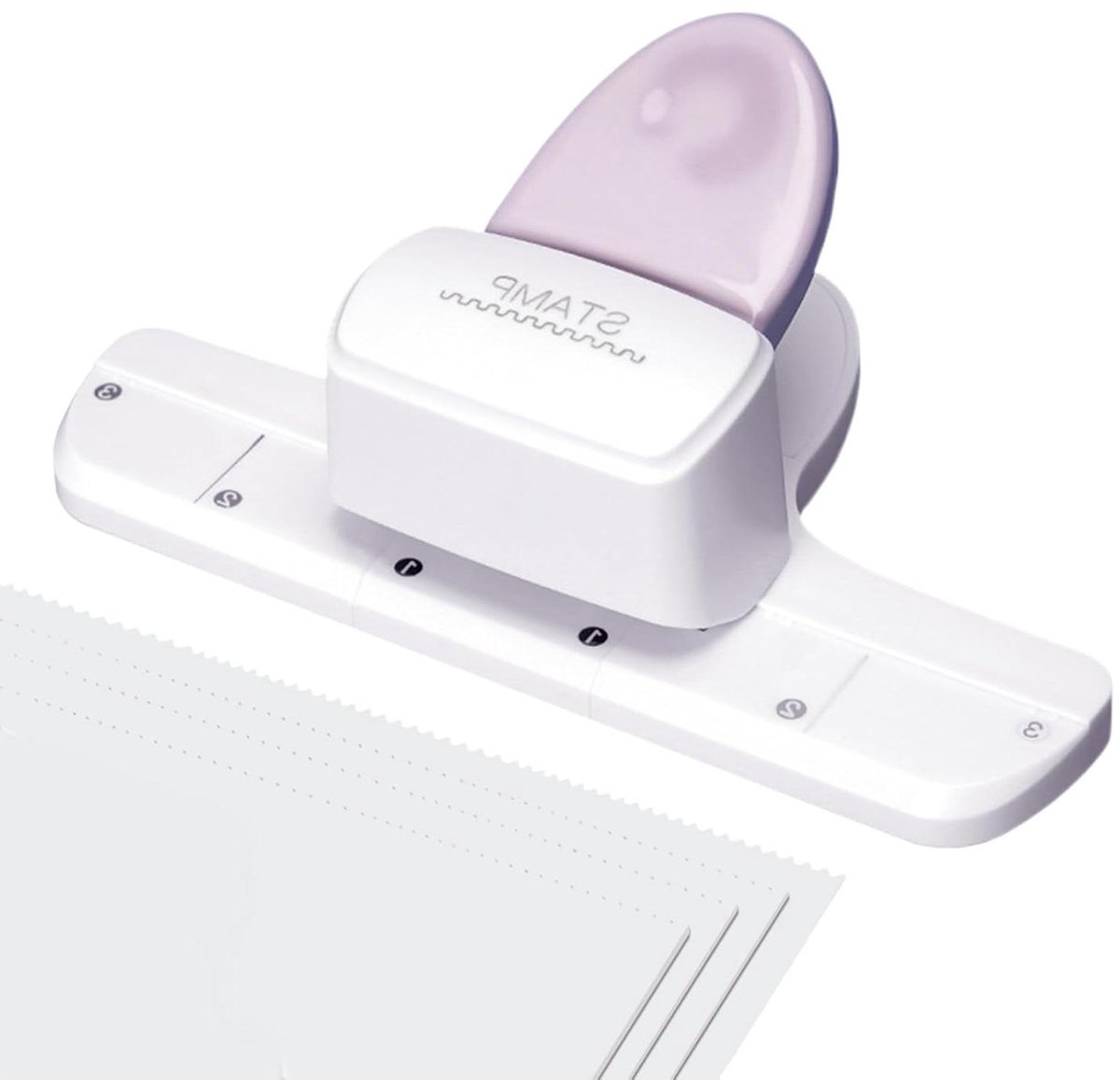 Snijmachine - Papierpons machine - Hobby projecten - Compact ontwerp - 16 x 9.2 x 6 cm - Wit