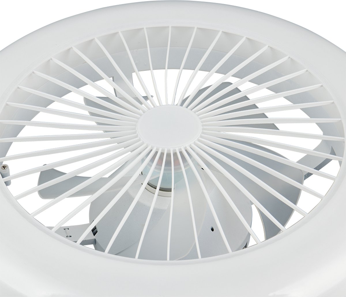 Fantiluxe - Mette - Plafondventilator met verlichting - Wit - Ø45cm - Afstandsbediening - Met lamp - Plafond ventilator - Slaapkamer – foto 3