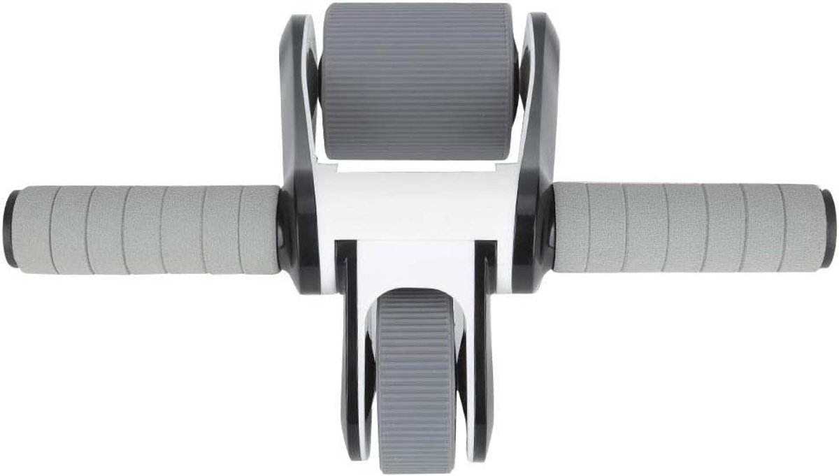 Buikspierroller Wiel - Fitness Wiel - Core Training - Driehoekige Stabiliteit - 90.72 kg Max - Zwart
