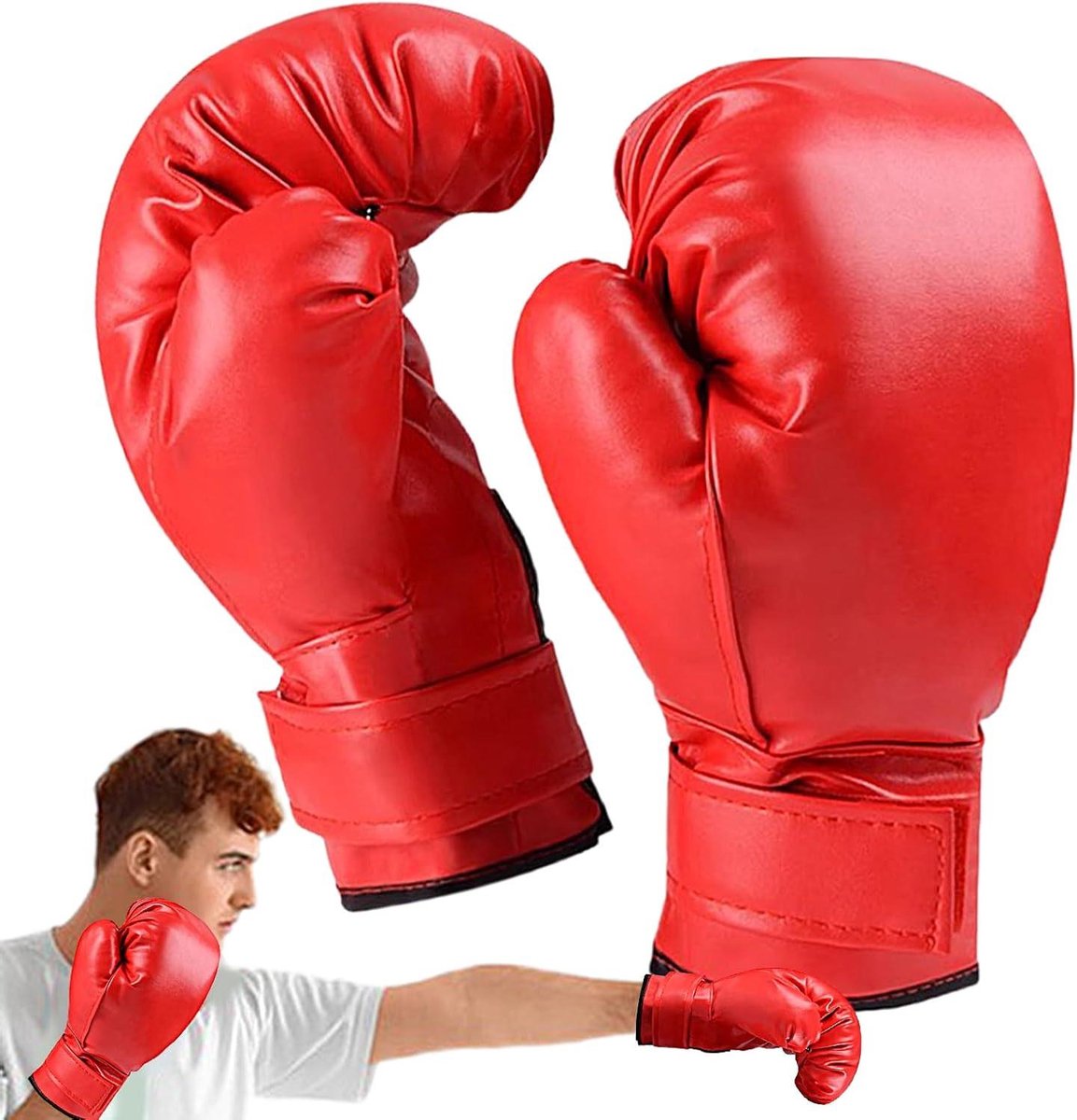 Muziek Bokshandschoenen - Trainingswanten - Fitness Training - Verstelbare Polsband - Uniseks - Zwart