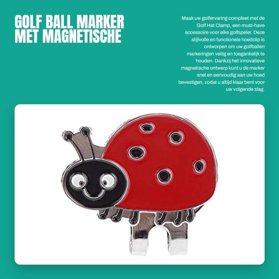 Store_7 - Golf Ball Marker met Magnetische Clip - Duurzaam RVS - Ideaal voor golfers - Inclusief handige clamp - Golfaccessoires - Geschikt voor el... van Store 7 — afbeelding 4