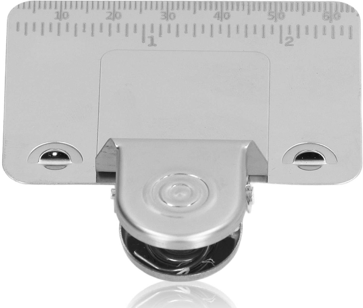 Dailygoods- Meetlint Bevestigingsclip - Meetlint Houder - Precisie Tool - Roestvrij Staal - Compact - Handig en Praktisch