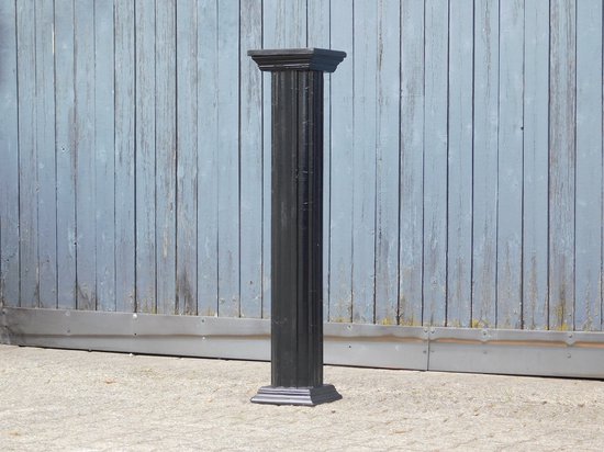 Pilaar - 100 cm - Sokkel - Zuil - Hout - Zwart