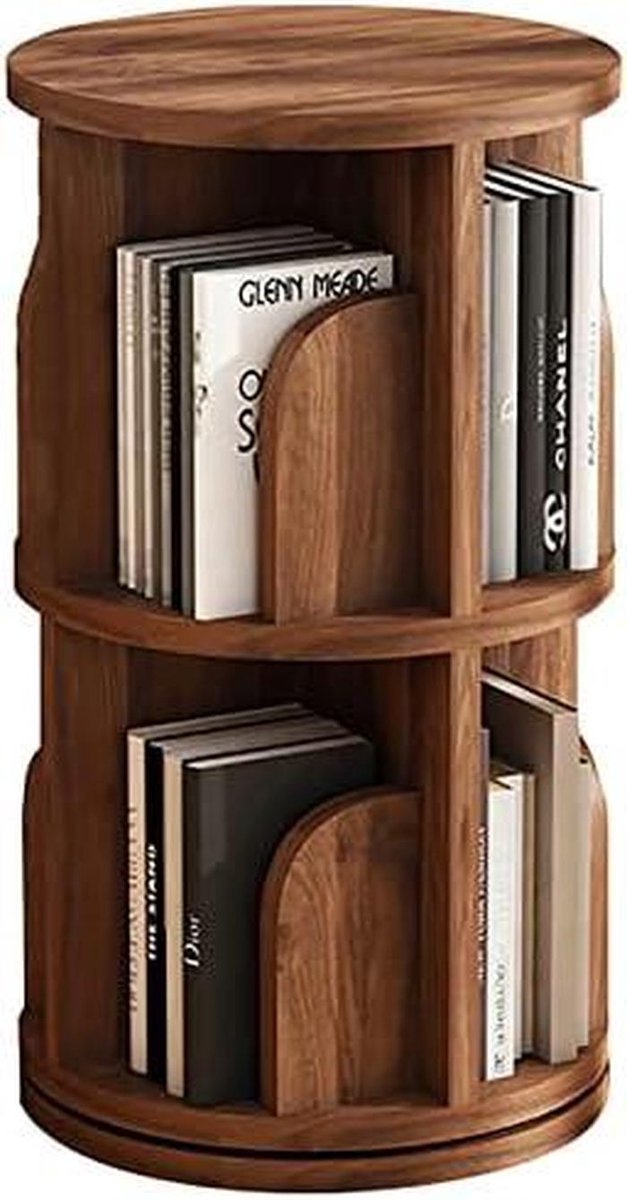 Draaiende Boekenkast - Stapelrek Opslag - Ruimte Organiseren - 360 Graden Rotatie - 39x39x