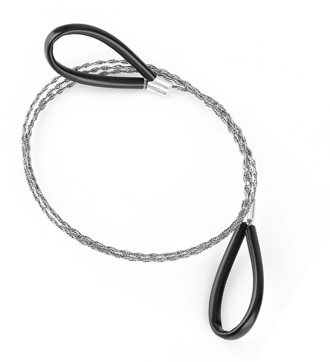Dailygoods- Draadzaag Roestvrij Staal - Nooddraadzaag - 29,5 Inch - Gekartelde Snijkabel - Twee Handgrepen - Lichtgewicht en Duurzaam - Zaagketting