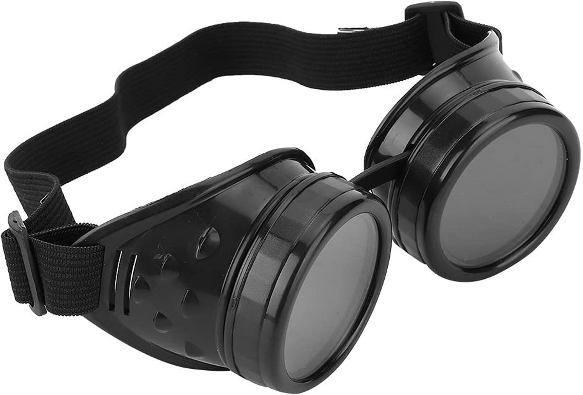 Dailygoods- Steampunk-bril - Verstelbare Dubbellaagse Zonnebril - Verwisselbare Lenzen - Cosplay/Halloween - Vintage Goggles - Duurzaam Materiaal