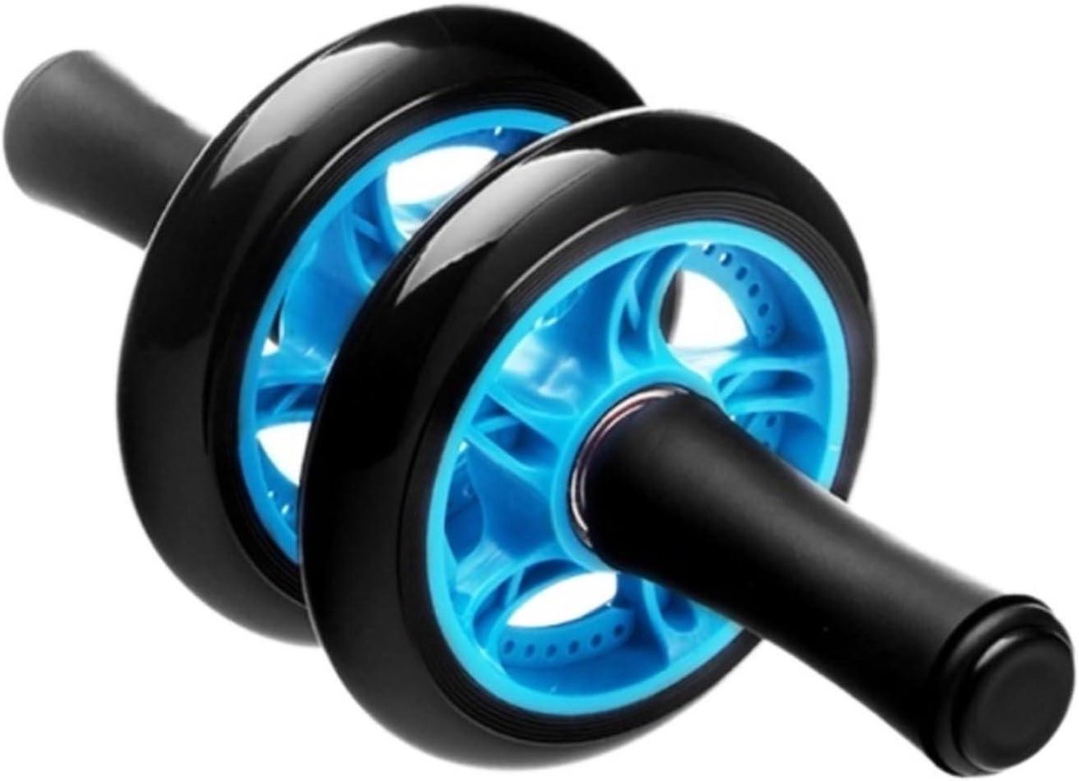 Buikspierroller - Oefenwiel Trainer - Buikspieren Trainen - Auto-Rebound Technologie - 1 kg - Blauw