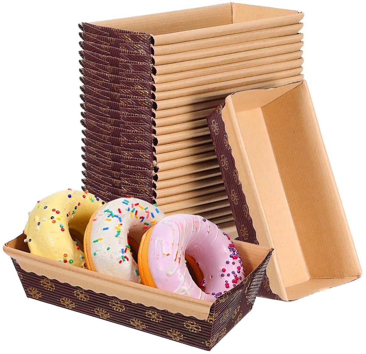 Dailygoods- Bakpapier 25 Stuks - Wegwerpbakvormen - Hittebestendig - Duurzaam - Praktisch - Geschikt voor Airfryer - Bakvorm