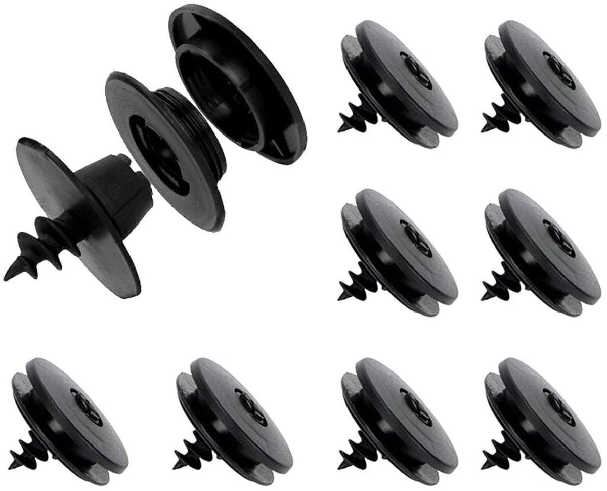 Dailygoods- Vloermatten Universele Bevestiging - 8 Stuks - Anti-slip Technologie - Duurzame Clips - Eenvoudige Montage - Nauwkeurige Maat 35,8 mm - Autovloermatten