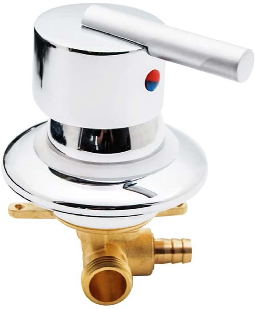 Dailygoods- Mengkraan Koud/Warm Water - Douchekraan - Single Handle - Messing - Temperatuuraanpassing - Gepolijst Afwerking