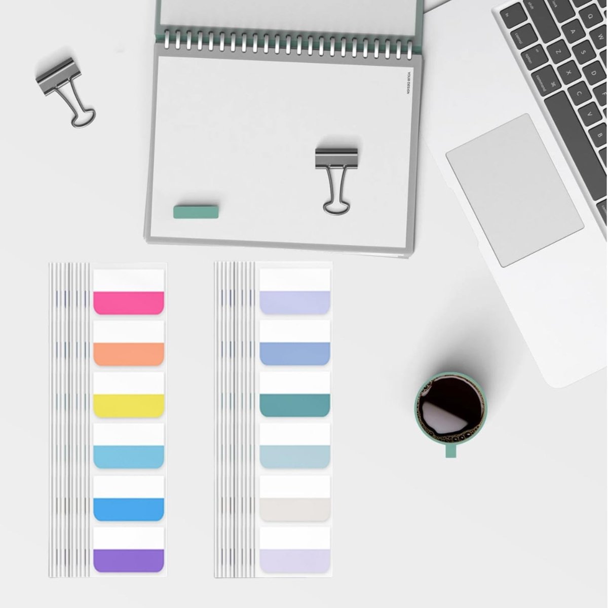 Dailygoods- Plaktabbladen Zelfklevend - Tabmarker - Zijmarkeringen - Bladwijzers - Index Tabs - Sterke Hechtkracht