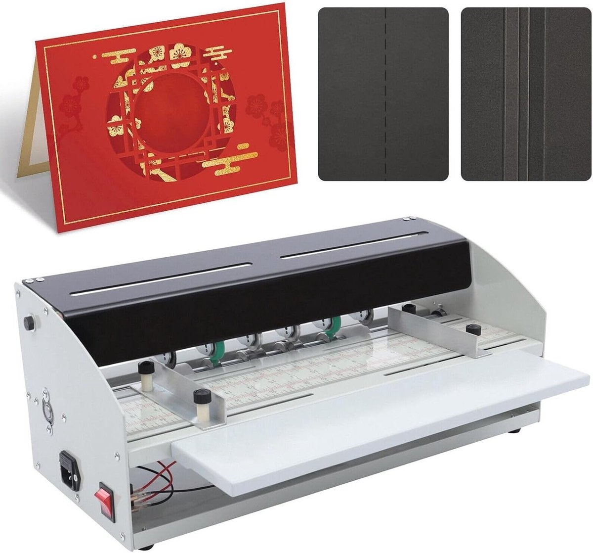 Elektrische Vouwmachine - Papier Snijder - Documenten Maken - 3-in-1 Functionaliteit - 460mm - Zilver
