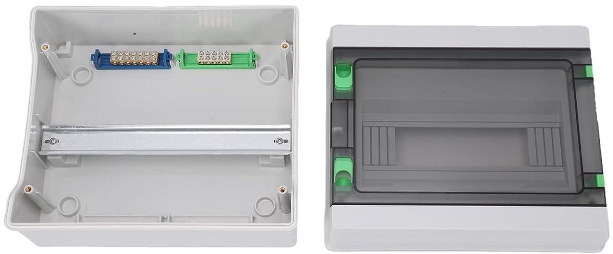 Stroomverdeelkast - Elektrische Behuizing - Bedrading Organiseren - IP66 Weerbestendig - 12 Circuits - Transparant