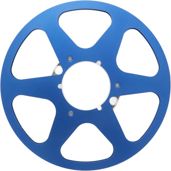 Lege Tapespoel - Aluminium Spoel - Tape Archivering - Precisie Pasvorm - 105 Inch - Blauw — afbeelding 3