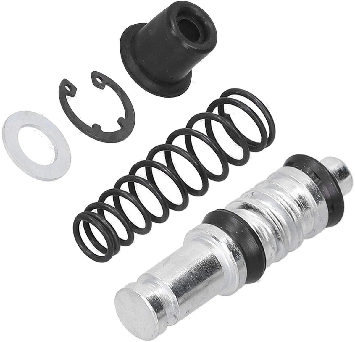 Dailygoods- Rempomp Reparatieset 12.7mm - Piston - Veer - Afdichtingen - Rubber Accessoires - Hoogwaardige Aluminium Legering - Rempompkit