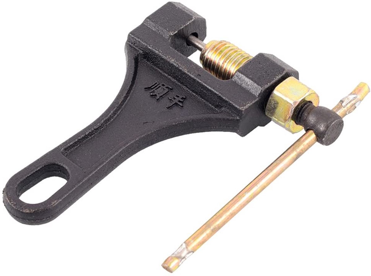 Dailygoods- Kettingbreker 120mm - Kettinggereedschap - Vingerhoedje 4mm - Effectieve lengte 33mm - Geschikt voor 420/428/520/530 - 1 stuk - Kettingtool