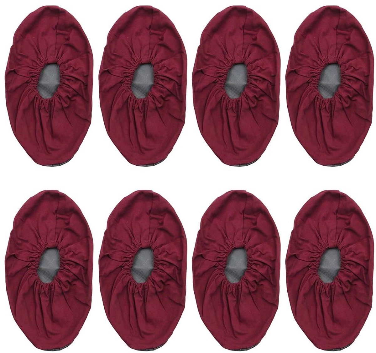 Dailygoods- Overschoenen Waterdicht - Antislip Schoenbeschermers - Wasbaar - Duurzaam - 4 Paar - Bordeauxrood