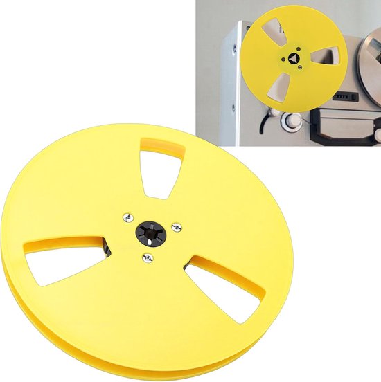 Lege Tape Spoel - Reserve spoel - Analoge Opnames - NAB Flens 3 Gaten - 1/4 7 Inch - GEEL — afbeelding 2