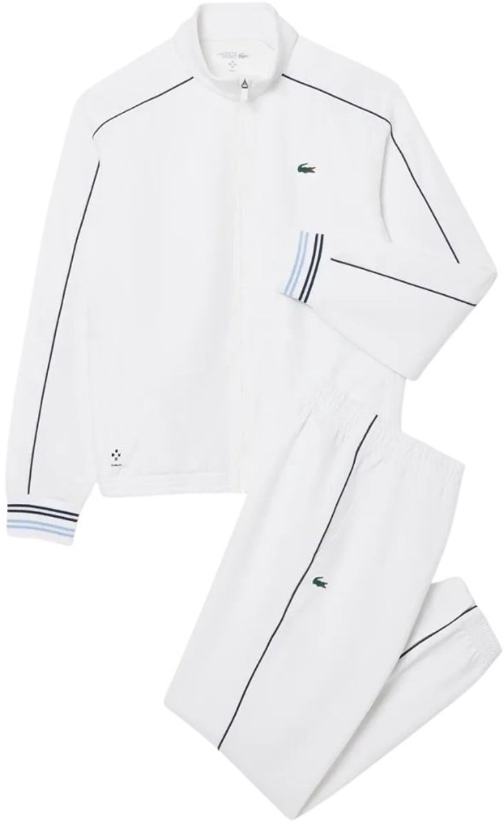 Lacoste Trainingspak Tennis Jogger-Set Medvedev Heren Wit