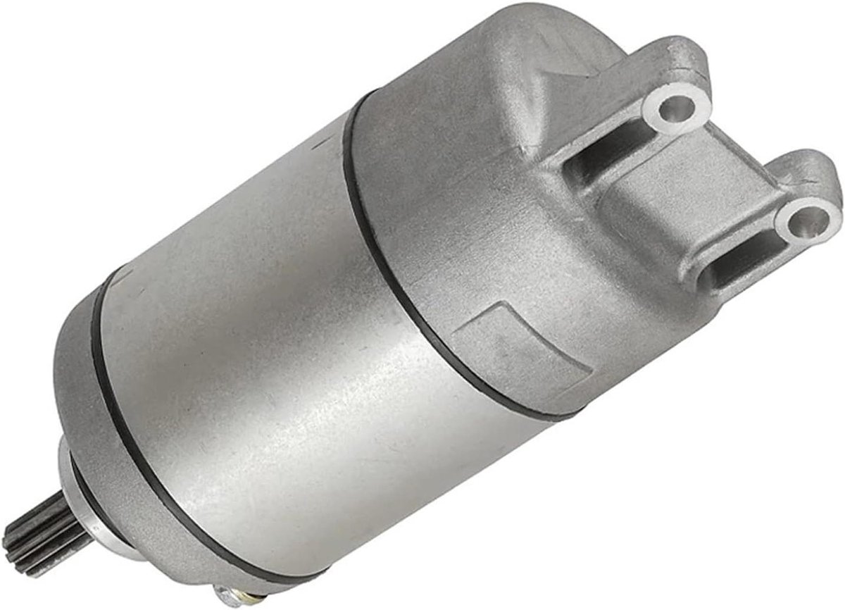 Motorfiets Startmotor - Starter Motor - Voertuig Starten - Stabiele Betrouwbare Prestaties - 12 Volt - Zilverkleurig