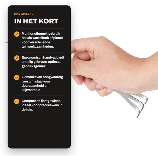 SPHProducts - Wortelhark Bonsai Pincet - Ergonomisch handvat - Multifunctioneel tuinaccessoire - Grondbewerkingsgereedschap - Tuinieren - Professioneel... van Sphproducts — afbeelding 2