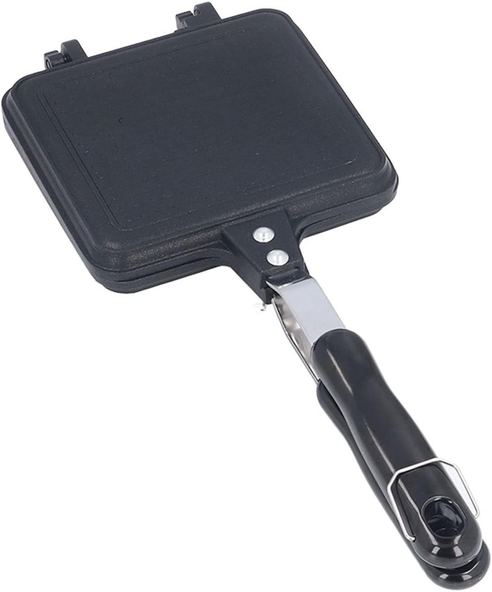 Sandwich Pan - Tosti IJzer - Snelle Maaltijden Maken - Dubbelzijdig Anti-aanbak - 0.86 Kilogram - Rood