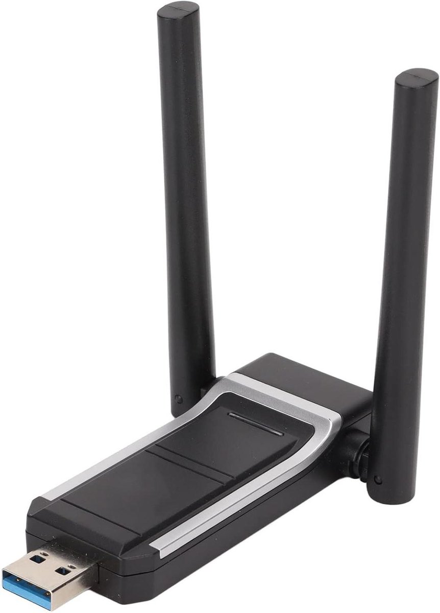 Draadloze Netwerkadapter - Wifi Dongle - Snelle Internetverbinding - Dual Band MU-MIMO - AX1800 - Zwart