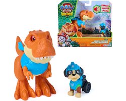 PAW Patrol - De Dino Film - Rex Roaring Pup Pals, bevat beweegbaar Timmy de T. rex-figuur van 12,7 cm met geactiveerde geluiden en Rex-actiefiguur