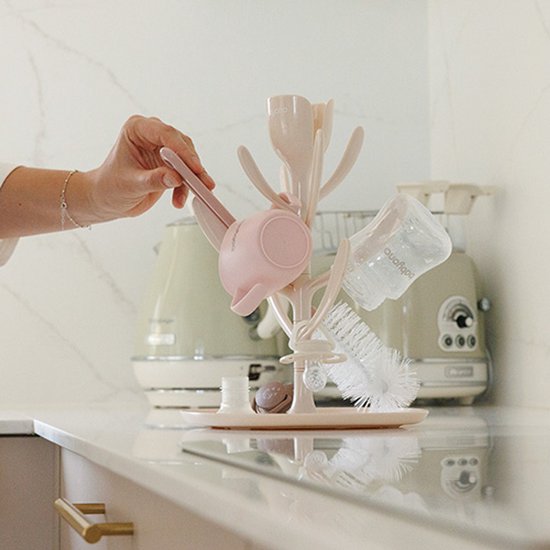 Baby Ono TULIP Flessendroger - Droogrek voor Babyflessen en Spenen - BPA-vrij - Beige van Baby Ono — afbeelding 3