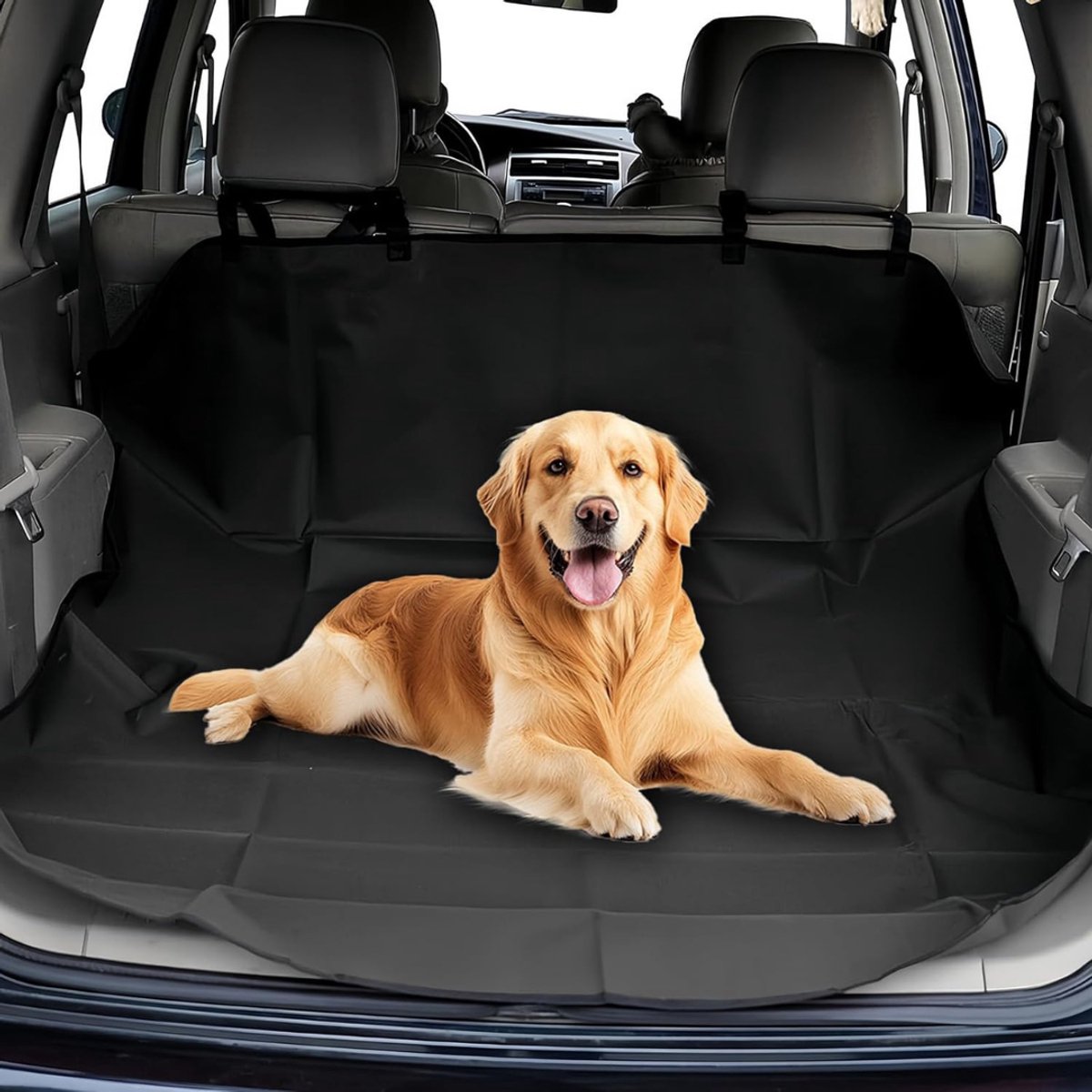 QUOVO® Kofferbak Beschermhoes Hond - Hondendeken Auto - Kofferbak Bescherming - Zwart - 26cm x 25cm x 3cm