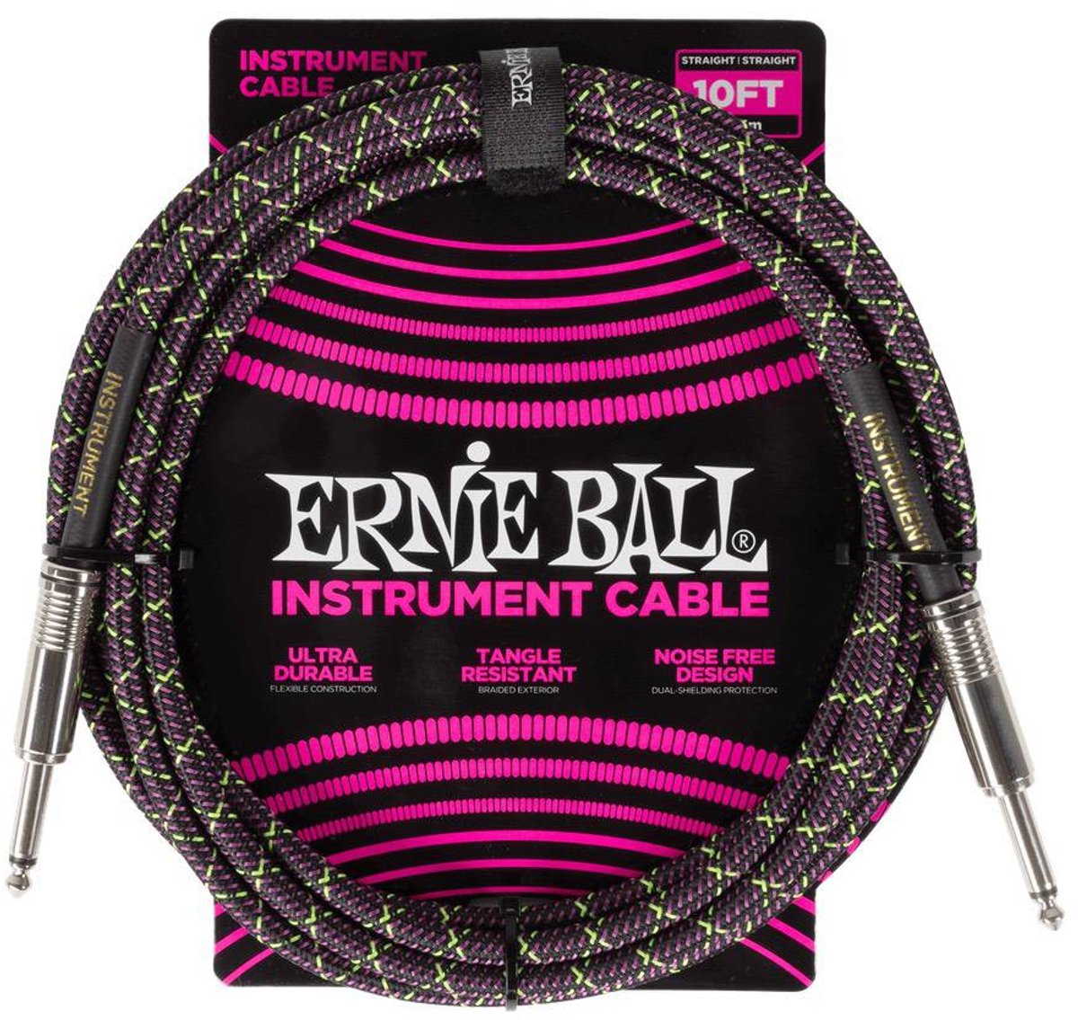 Ernie Ball 6427 Braided Purple Python instrumentkabel 3 meter