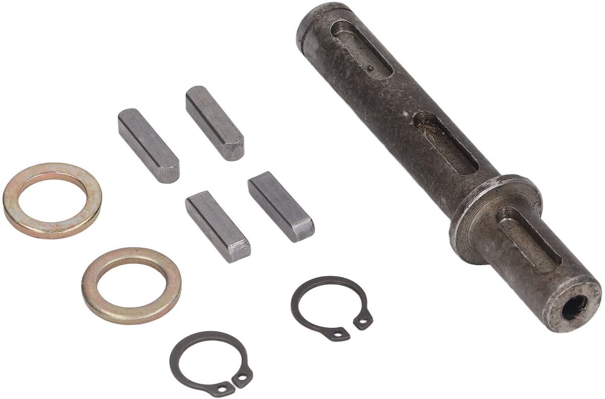 Dailygoods- Motoras 14mm Gelegeerd Staal - Enkele Uitgang - NMRV030/RV030 Wormreductiemiddel - Hoge Hardheid - Lange Levensduur - Stabiele Transmissie - As