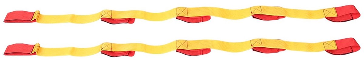 Dailygoods- Accessoires - Elastische Riem - Draagbaar - Bewegingscoördinatie - Team-samenwerking - Geweven Doek - 5-Persoons 140 x 5 x 1 cm - Teamspel