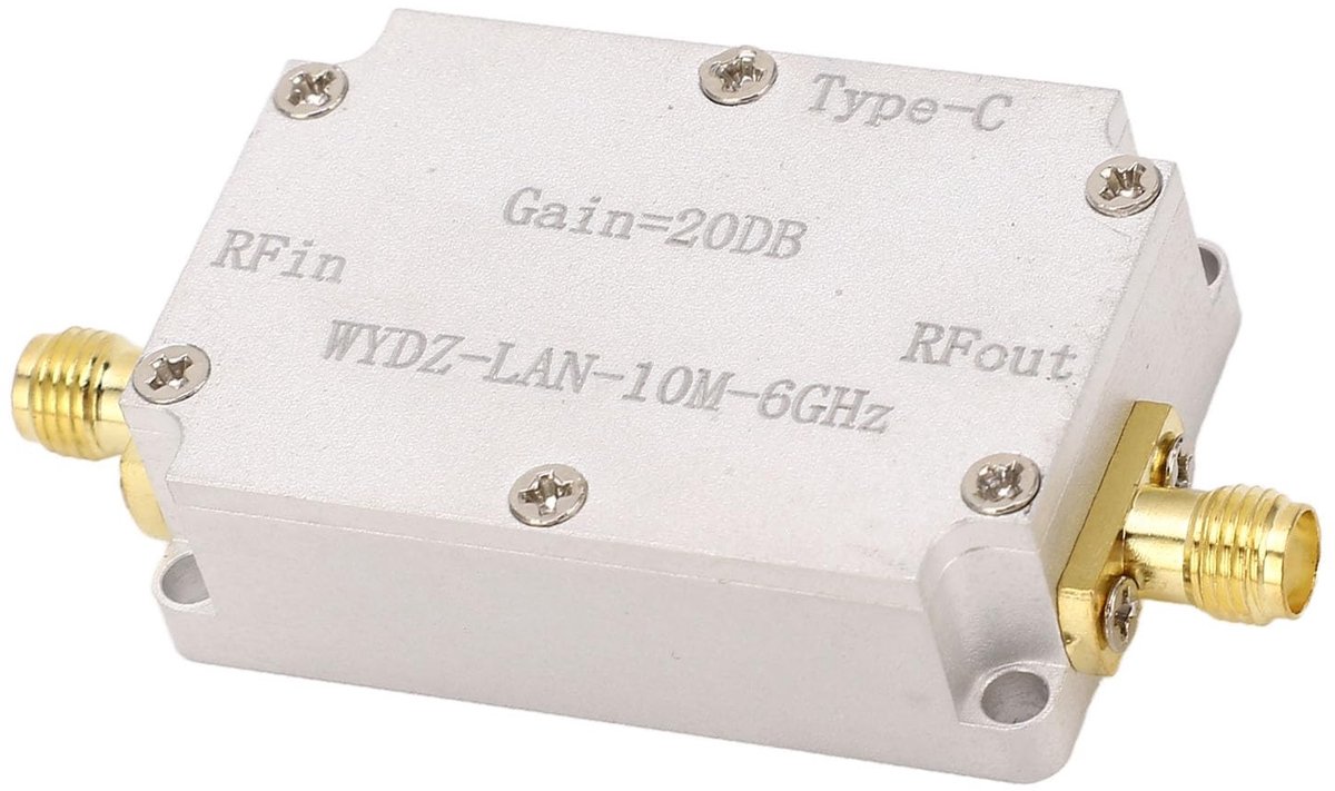 Dailygoods- Ruisversterker Premium Kwaliteit - Signaalontvangst GPS/FM-radio - Veelzijdig Gebruik - Aluminium Legering - 20 dB Versterking - Hoge Nauwkeurigheid - Signaalversterker