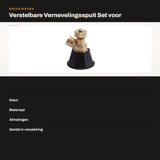 Dailygoods- Vernevelingsspuit Set - Verstelbare Sproeikop - Hogedruk Nozzle - Duurzaam Koper - Tuinonderhoud - Optimale Waterverspreiding van Dailygoods — afbeelding 3